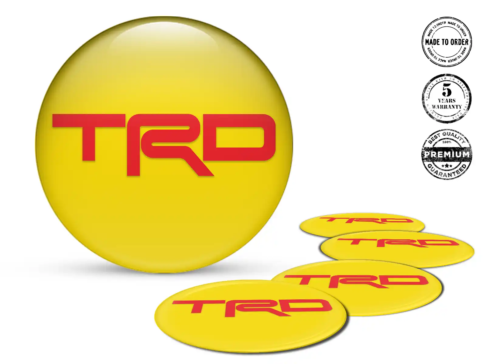 Toyota TRD Pegatinas Silicona Premium Onda Cósmica Velocidad
